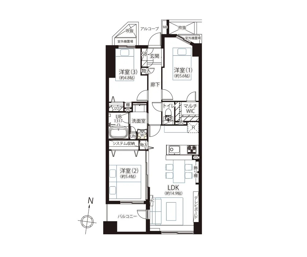 竜泉 2-chome, Taito-ku — Apartment 3LDK | Minowa Sta. 2min walk - Image1