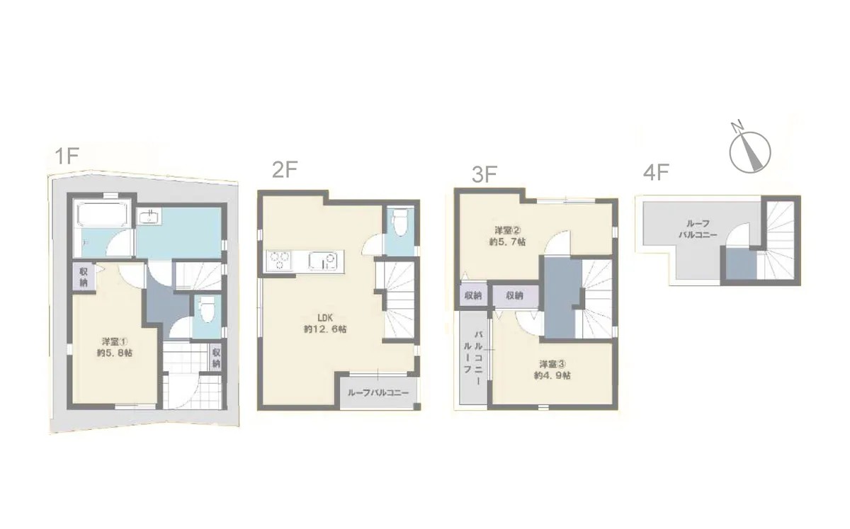 東向島 6-chome, Sumida-ku — Pre-owned house 3LDK | 東向島 Station 3min walk - Image1