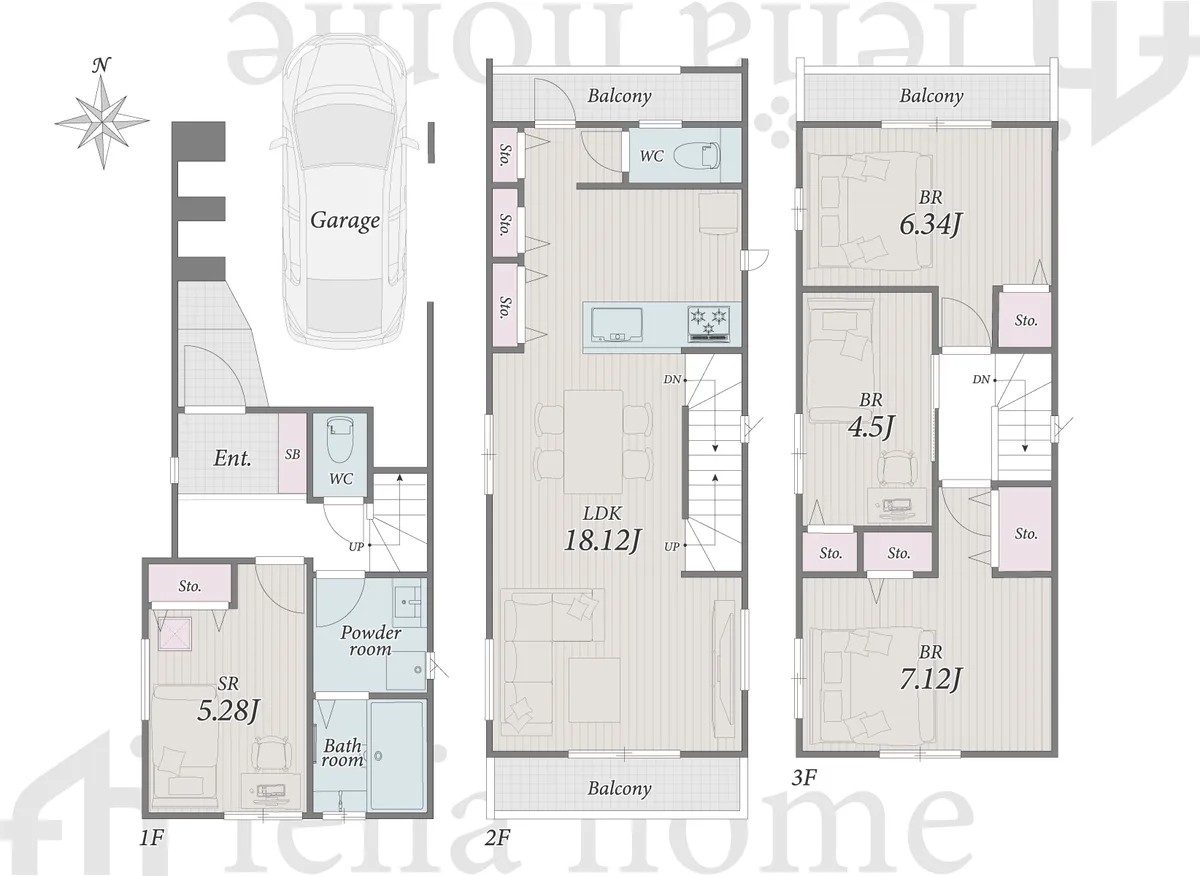 Eharacho 1-chome, Nakano-ku — New house 4LDK | Higashi-Nagasaki Sta. 11min walk - Image1