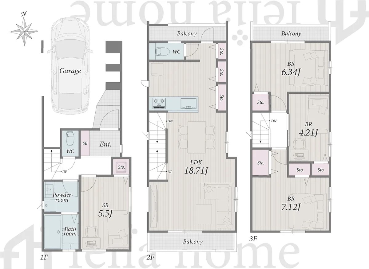 Eharacho 1-chome, Nakano-ku — New house 4LDK | Higashi-Nagasaki Sta. 11min walk - Image1