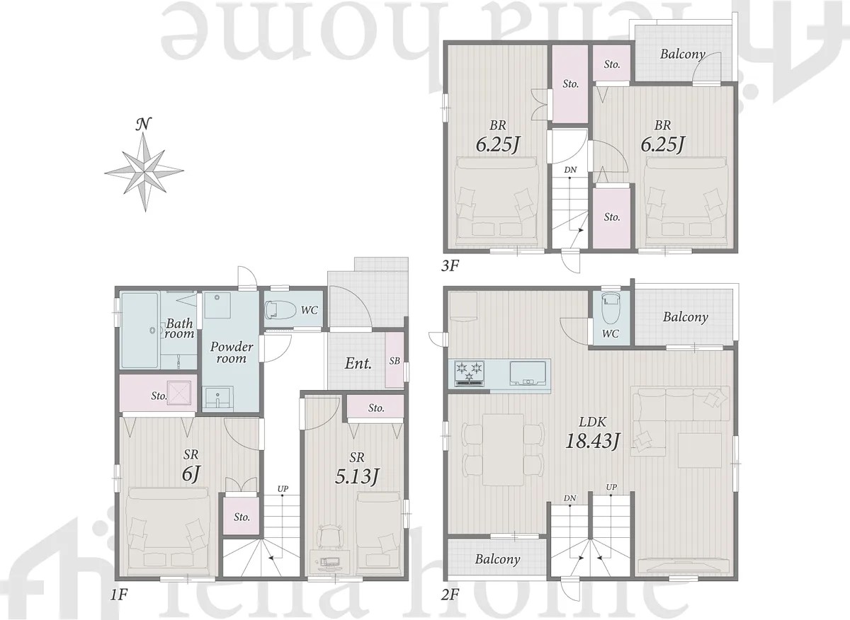 Eharacho 1-chome, Nakano-ku — New house 4LDK | Higashi-Nagasaki Sta. 11min walk - Image1