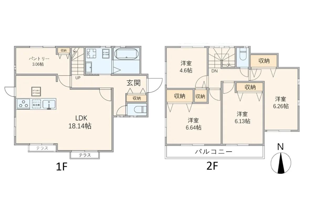 世田谷区喜多見3丁目 築浅戸建|南向き4LDK+カーポートデッキ