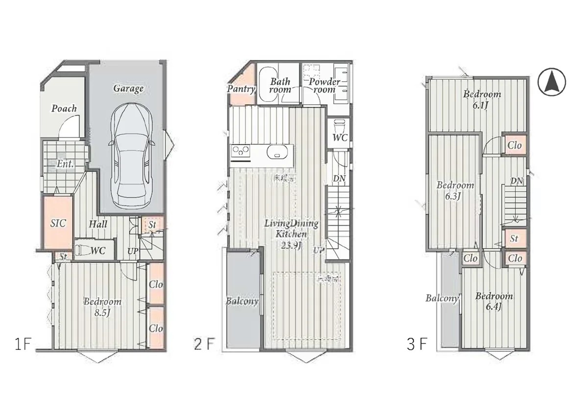 Meguro-Hommachi 4-chome, Meguro-ku — New house 4LDK | Musashi-Koyama Sta. 14min walk - Image1