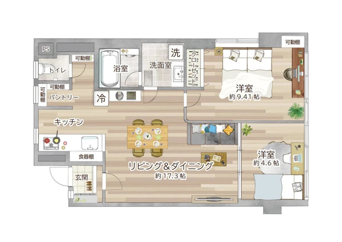 文京区水道2丁目 中古マンション|東京メトロ有楽町線 江戸川橋駅 徒歩4分 2LDK