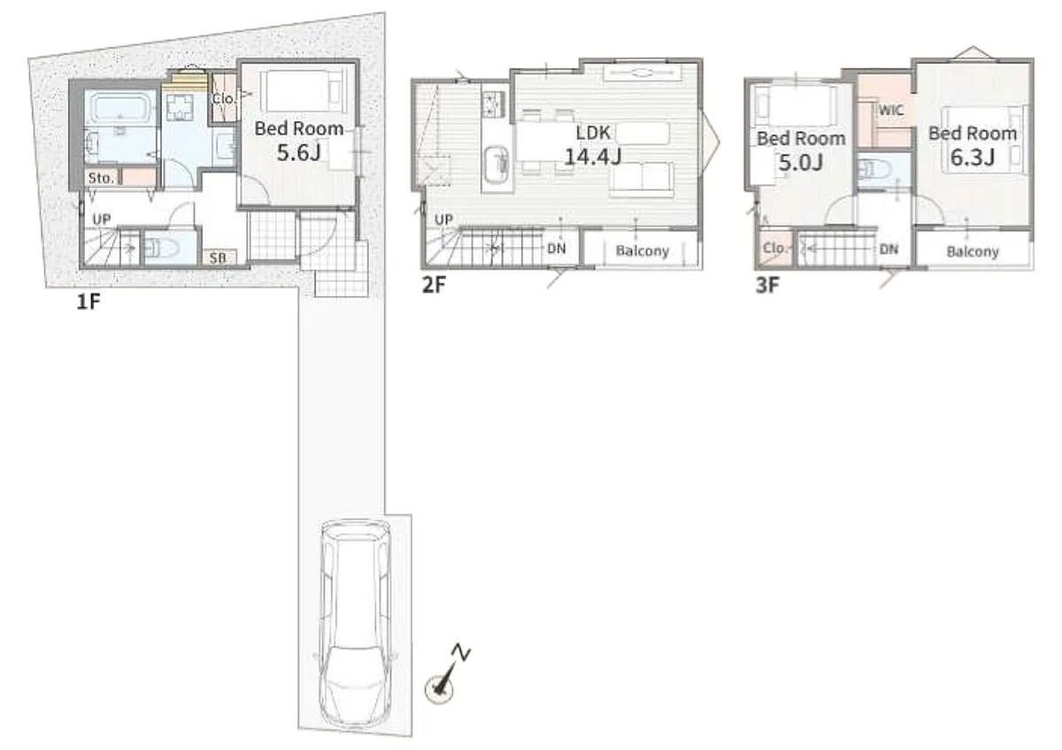 Kami-Ikebukuro 1-chome, Toshima-ku — New house 3LDK | Otsuka Sta. 12min walk - Image1