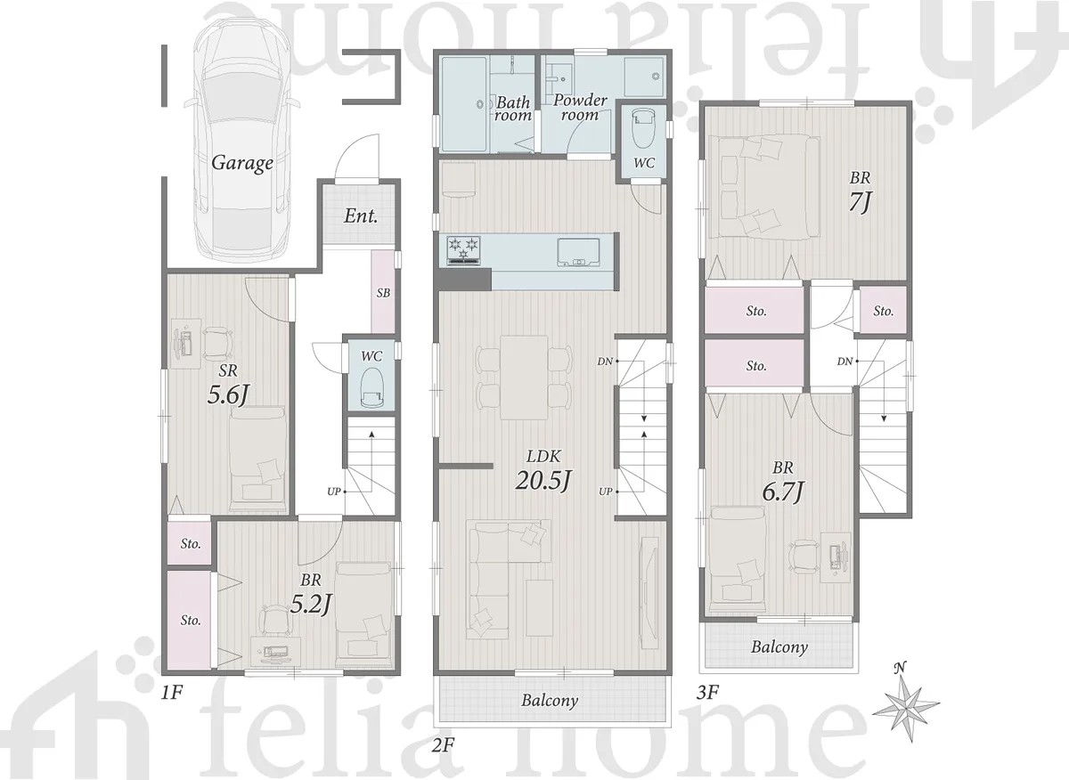 高島平 2-chome, Itabashi-ku — Pre-owned house 4LDK | Takashimadaira Sta. 13min walk - Image1