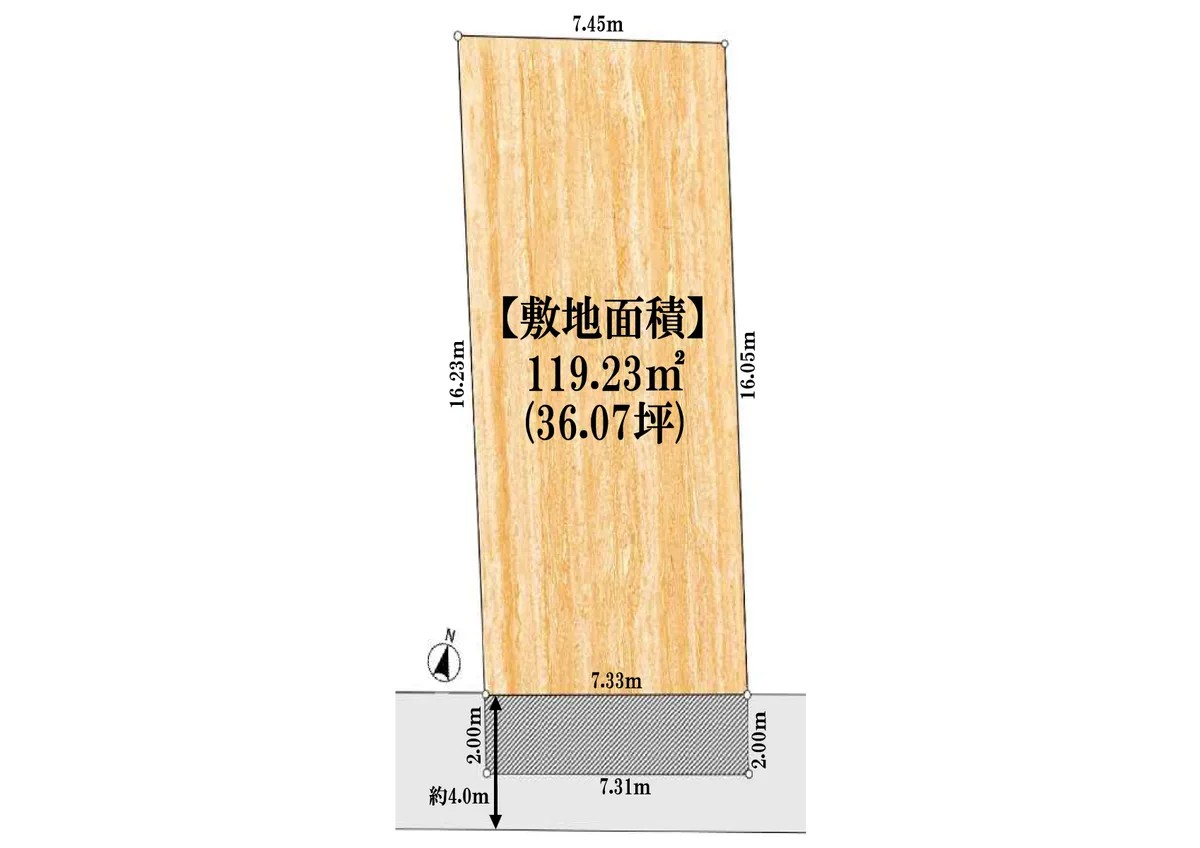 Hon-Komagome 3-chome, Bunkyo-ku — Land | Hon-Komagome Sta. 7min walk - Image1