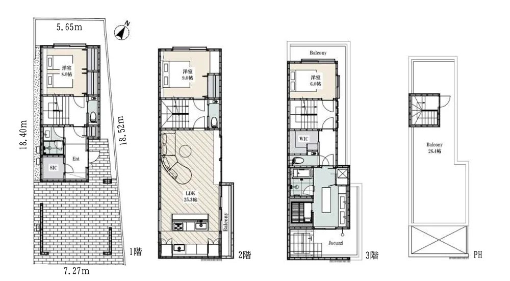 Kakinokizaka 3-chome, Meguro-ku — Pre-owned house 3LDK | Gakugei-Daigaku Sta. 14min walk - Image1