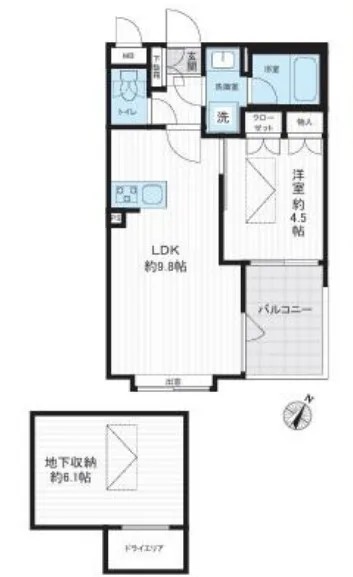 Sasazuka 3-chome, Shibuya-ku — Apartment 1LDK | Sasazuka Sta. 8min walk - Image1
